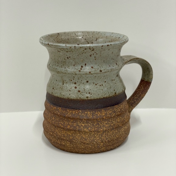 Vintage Stoneware Ceramic Pottery Mug, 3.75” - Picture 1 of 5